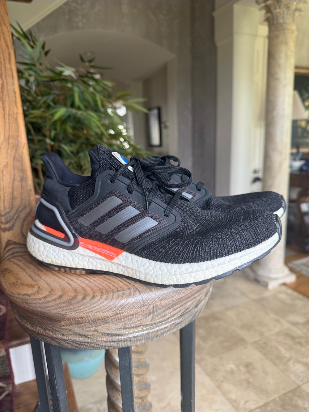 NASA x ADIDAS ultra boost 20 core Black running shoe good condition 8.5 - Picture 10 of 14